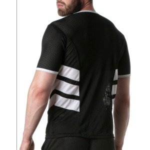 T-shirt en mesh LOADED Noir-Blanc