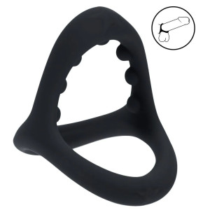 Ballstretcher silicone BEAD GRIP Noir de Levelz