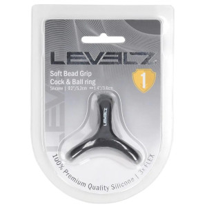 Ballstretcher silicone BEAD GRIP Noir de Levelz