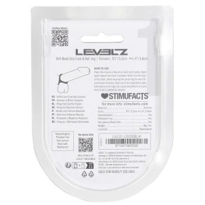 Ballstretcher silicone BEAD GRIP Noir de Levelz