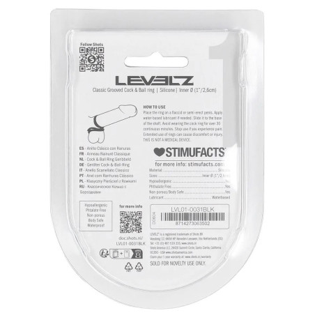 Ballstretcher silicone GROOVED de Levelz