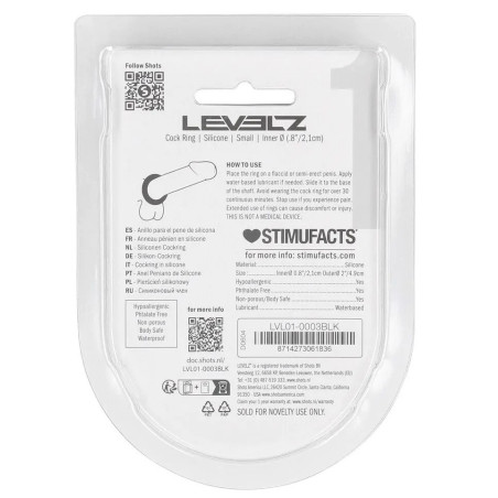 Cockring en silicone COCK LEVELZ S Diamètre 21 mm