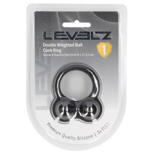 Cockring lesté DUO WEIGHT de Levelz 136 grammes