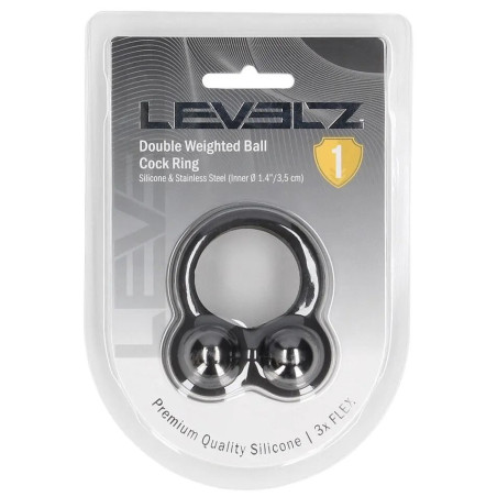 Cockring lesté DUO WEIGHT de Levelz 136 grammes