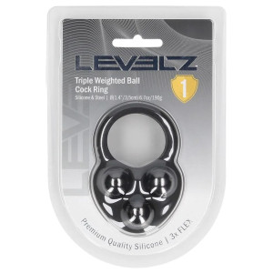 Cockring lesté TRI WEIGHT de Levelz 190 grammes