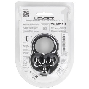 Cockring lesté TRI WEIGHT de Levelz 190 grammes