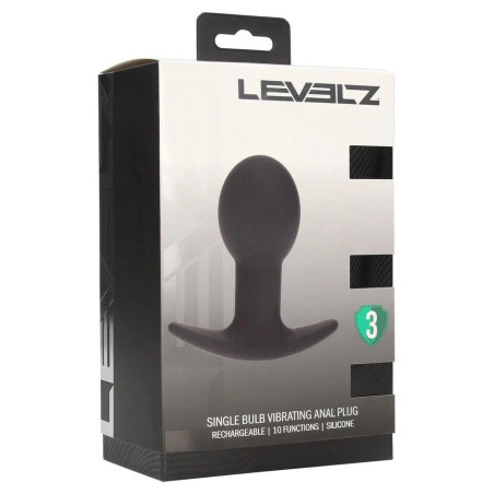 Plug anal Vibrant SINGLE BULB de Levelz 7.5 x 4.2 cm