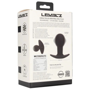 Plug anal Vibrant SINGLE BULB de Levelz 7.5 x 4.2 cm