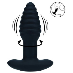 Plug vibrant ROTATE RIBBED de Levelz  10.5 x 3.9 cm