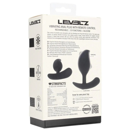 Plug vibrant FLEEM VIBE de Levelz 9 x 3.5 cm