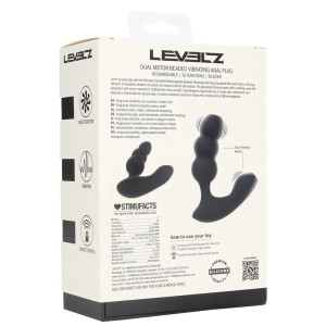 Stimulateur prostatique DUALEEZ 10 x 3.6 cm de Levelz