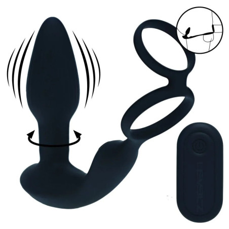 Ballstretcher Plug vibrant DUAL VIBE 8 modes de Levelz
