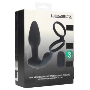Ballstretcher Plug vibrant DUAL VIBE 8 modes de Levelz