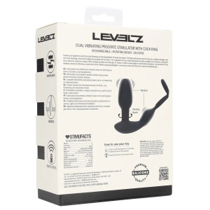 Ballstretcher Plug vibrant DUAL VIBE 8 modes de Levelz