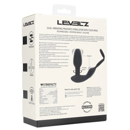 Ballstretcher Plug vibrant DUAL VIBE 8 modes de Levelz