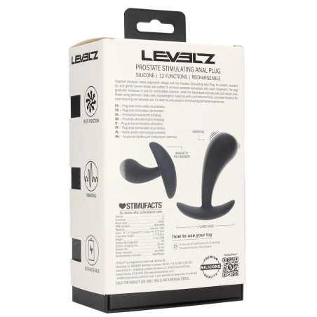 Plug prostatique POINT VIBE S de Levelz 9 x 3.2 cm