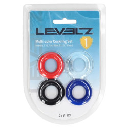Lot de 4 Cockrings étirables COCKFLEX de Levelz Diamètre 17 mm 2