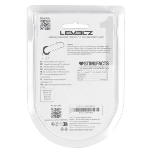 Lot de 4 Cockrings étirables COCKFLEX de Levelz Diamètre 17 mm