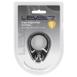 Cockring lesté en silicone SINGLE WEIGHT 78 grammes 2