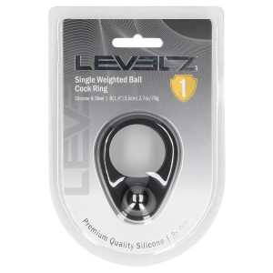 Cockring lesté en silicone SINGLE WEIGHT 78 grammes