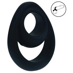 Ballstretcher Silicone DOUBLE ERGO Noir de Levelz