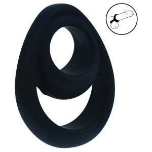 Ballstretcher Silicone DOUBLE ERGO Noir de Levelz