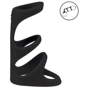 Anneau pénien 3-LOOP noir de Levelz 7.5 cm