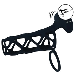 Gaine de pénis Vibrante CAGE VIBE de Levelz 10 Vibrations