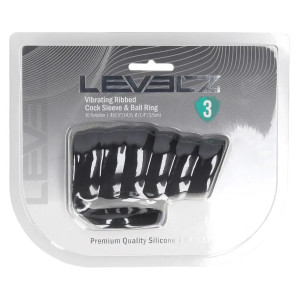 Gaine de pénis  Vibrante SLEERIB de Levelz 10 x 5 cm