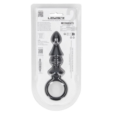 Chapelet anal RIBBED PROBE de Levelz 10.5 x 3.4 cm