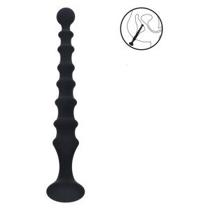 Chapelet anal LONG RIBBED 23 x 3.1 cm de Levelz