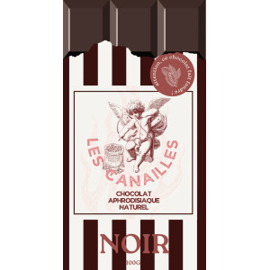 Tablette de Chocolat Aphrodisiaque NOIR 100g