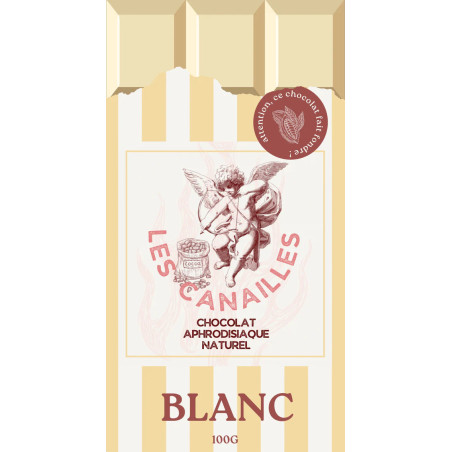 Tablette de Chocolat Aphrodisiaque BLANC 100 g