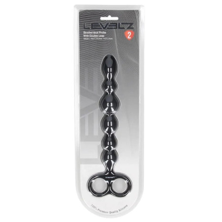 Chapelet anal BEADED DOUBLE LOOP de Levelz 20 x 3.2 cm