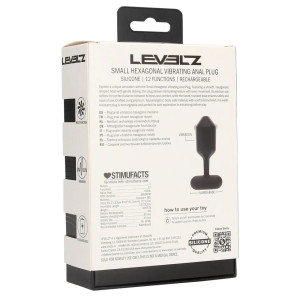 Plug vibrant HEXAGONASS S de Levelz 9.5 x 3.2 cm