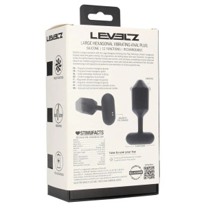 Plug Vibrant HEXAGONASS  L de Levelz 11.5 x 4 cm