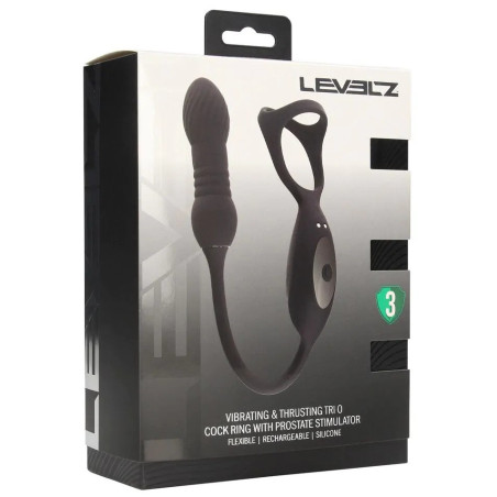 Ballstretcher Plug TRI O RING de Levelz - Mode Poussée