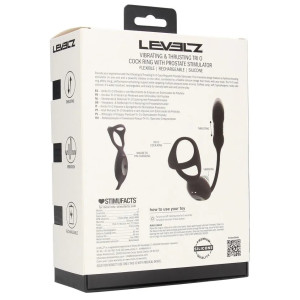 Ballstretcher Plug TRI O RING de Levelz - Mode Poussée