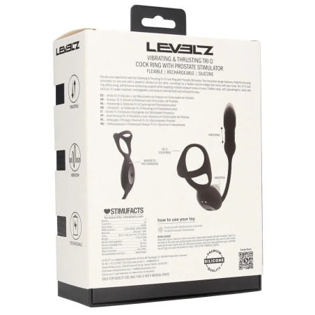 Ballstretcher Plug TRI O RING de Levelz - Mode Poussée