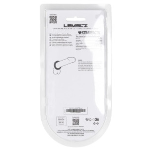 Lot de 3 Cockrings en silicone CLASSIC LEVELZ 33-39 mm