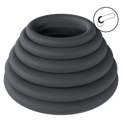 Lot de 6 Cockrings silicone CLASSIC LEVELZ 23-39 mm