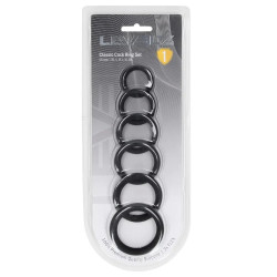 Lot de 6 Cockrings silicone CLASSIC LEVELZ 23-39 mm 2