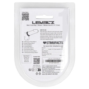 Cockring en silicone WIDE-O M de 35 mm par Levelz