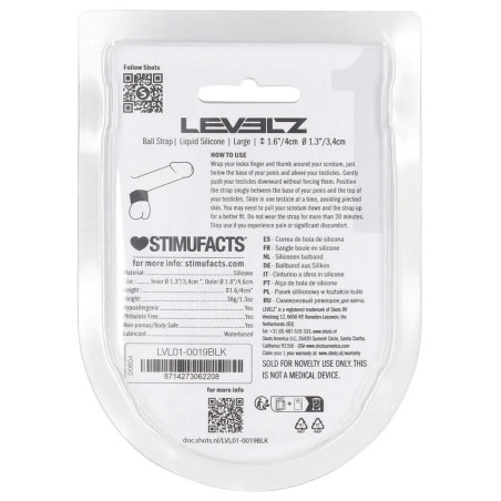 Ballstretcher Silicone BALL STRAP L Hauteur 4 cm par Levelz