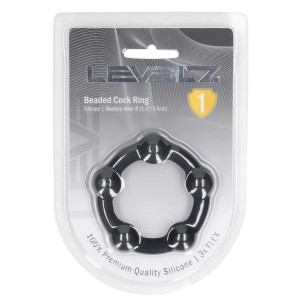 Cockring avec boules BEADCOCK M 42 mm par Levelz