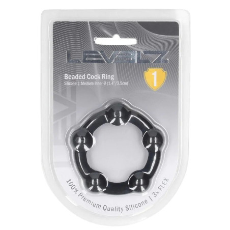 Cockring avec boules BEADCOCK M 42 mm par Levelz