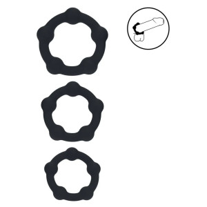 Lot de 3 Cockring avec Boules BEADCOCK Levelz