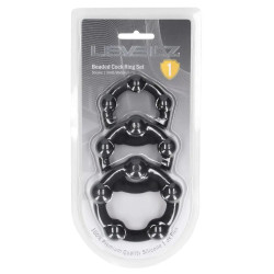 Lot de 3 Cockrings avec boules BEADCOCK de Levelz 2