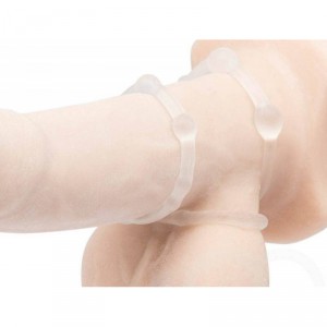 Lot de 3 cockrings Power Plus en TPE souple Transparent