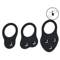 Lot de 3 Cockrings lestés TRAINING RING de Levelz